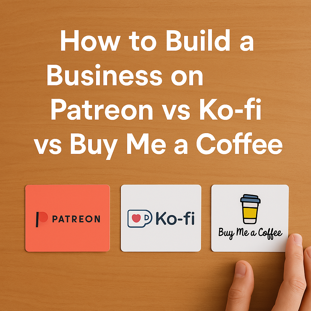 How to Build a Business on Patreon vs Ko-fi vs Buy Me a Coffee
