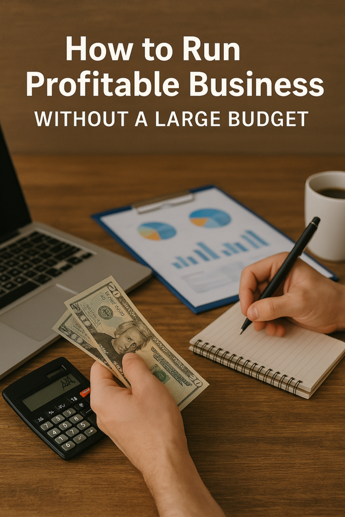 How to Run a Profitable Business Without a Large Budget How to Run a Profitable Business Without a Large Budget