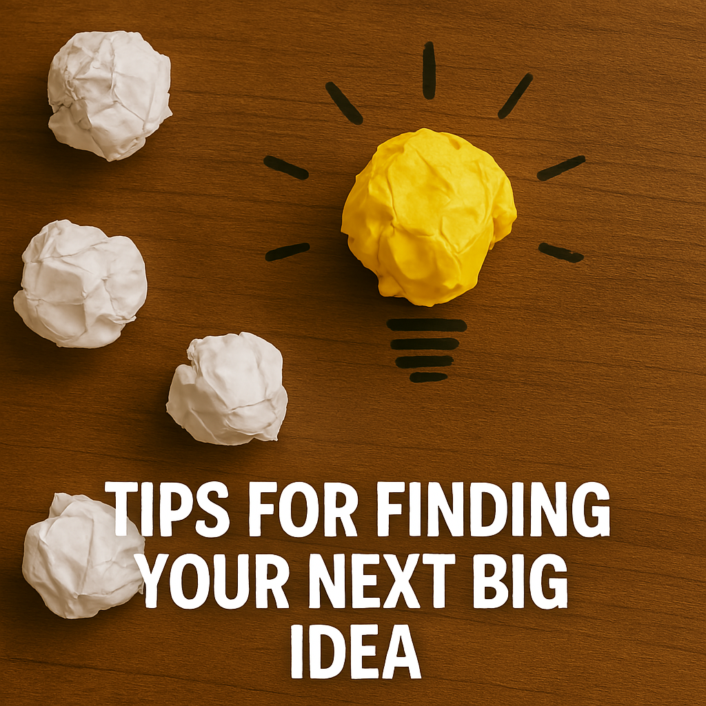 Tips for Finding Your Next Big Idea