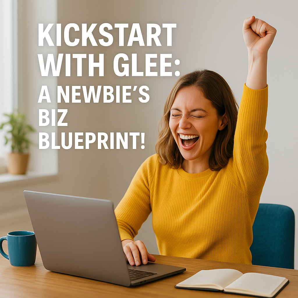 Kickstart with Glee: A Newbie's Biz Blueprint!