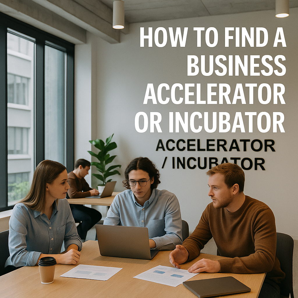 How to Find a Business Accelerator or Incubator Program